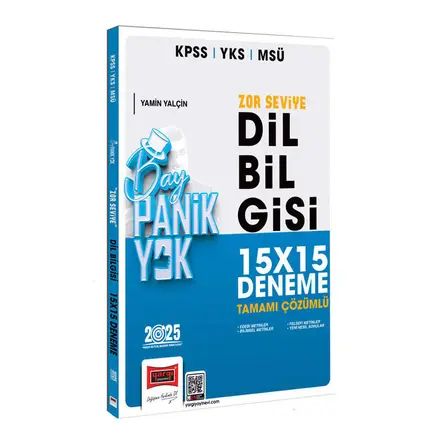 Yargı 2025 KPSS YKS MSÜ Çözümlü Panik Yok Zor Seviye Dil Bilgisi 15x15 Deneme