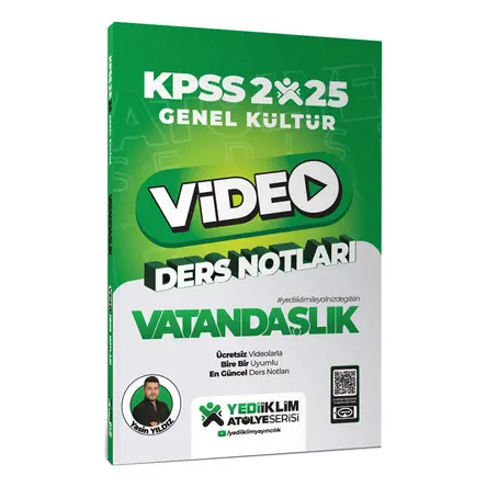 Yediiklim 2025 KPSS Genel Kültür Vatandaşlık Video Ders Notları