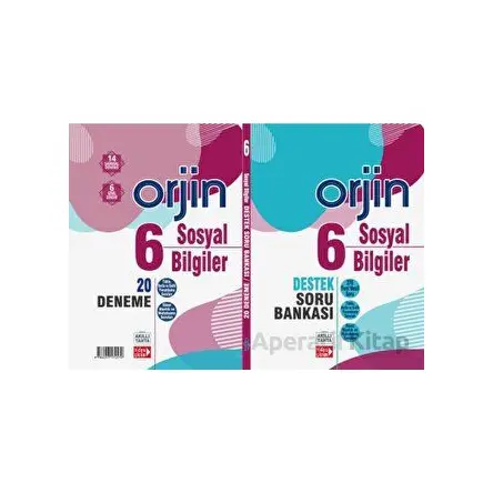 6.Sınıf Sosyal Bilgiler Orjin Destek Soru Bankası Gama Okul Yayınları