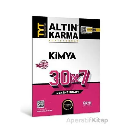 Altınkarma TYT Kimya 30X7 Deneme Sınavı