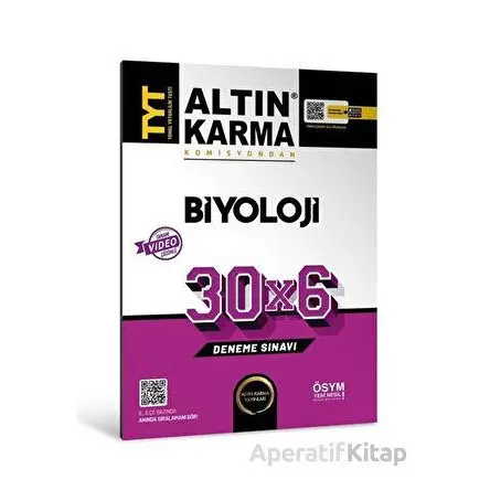 Altınkarma TYT Biyoloji 30x6 Deneme Sınavı