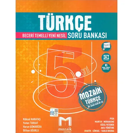 5. Sınıf Türkçe Soru Bankası Mozaik Yayınları (2024 Öncesi Müfredat)