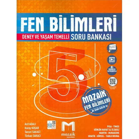 5. Sınıf Fen Bilimleri Soru Bankası Mozaik Yayınları (2024 Öncesi Müfredat)