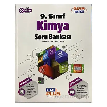 2024 Müfredat Öncesi 9. Sınıf Kimya Plus Soru Bankası Çap Yayınları