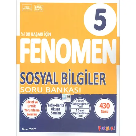 Fenomen 5.Sınıf Sosyal Bilgiler Soru Bankası (2024 Öncesi Müfredat)
