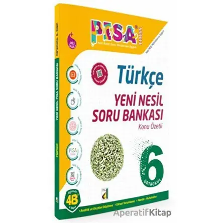 6.Sınıf Pisa Türkçe Yeni Nesil Soru Bankası Damla Yayınevi