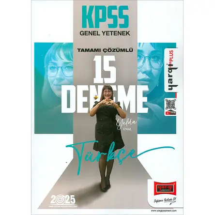 2025 KPSS Türkçe Çözümlü 15 Deneme Yargı Yayınevi