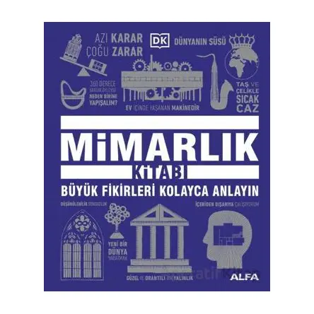 Mimarlık Kitabı Büyük Fikirleri Kolayca Anlayın - Kolektif - Alfa Yayınları