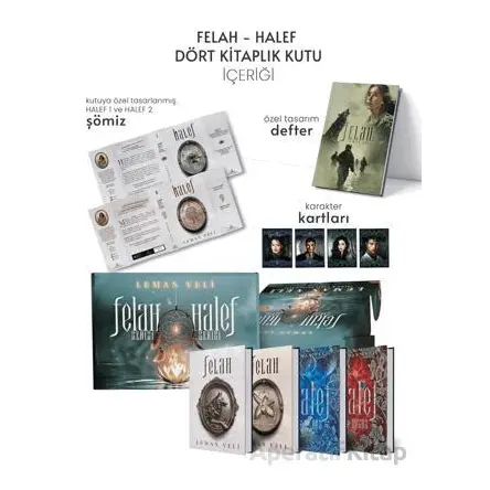 Halef ve Felah 4 Kitaplık Hediyeli Özel Kutu - Leman Veli - Ephesus Yayınları