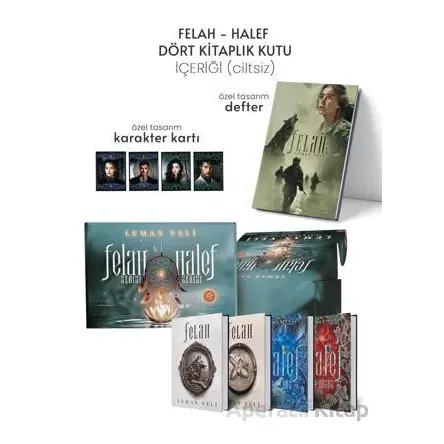 Halef ve Felah 4 Kitaplık Hediyeli Özel Kutu - Leman Veli - Ephesus Yayınları