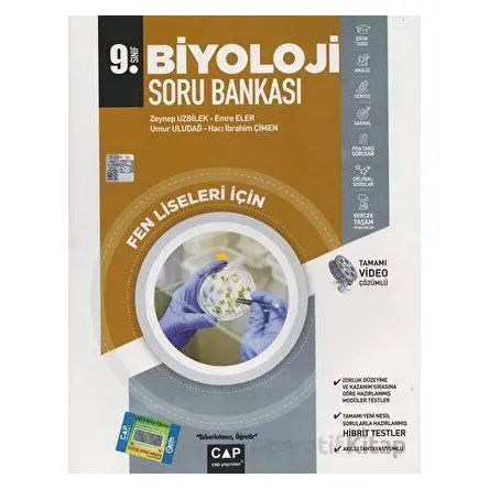 2024 Müfredat Öncesi 9. Sınıf Fen Lisesi Biyoloji Soru Bankası Çap Yayınları