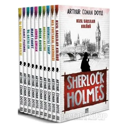 Sherlock Holmes 10’lu Set - Sir Arthur Conan Doyle - Dokuz Yayınları