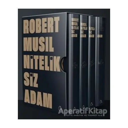 Niteliksiz Adam (4 Kitap Takım) - Robert Musil - Aylak Adam Kültür Sanat Yayıncılık