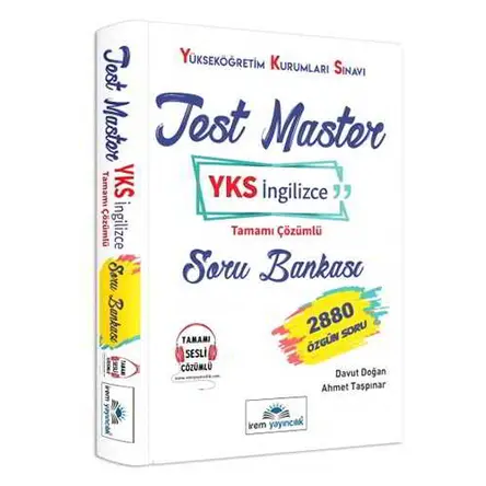 İrem Test Master YKS İngilizce Çözümlü Soru Bankası