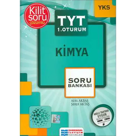 2018 YKS TYT 1.Oturum Kimya Soru Bankası - Adil Akbaş - Evrensel İletişim Yayınları