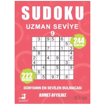 Sudoku Uzmanı Seviye 9 - Ahmet Ayyıldız - Olimpos Yayınları