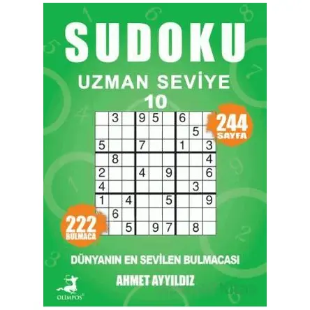 Sudoku Uzmanı Seviye 10 - Ahmet Ayyıldız - Olimpos Yayınları