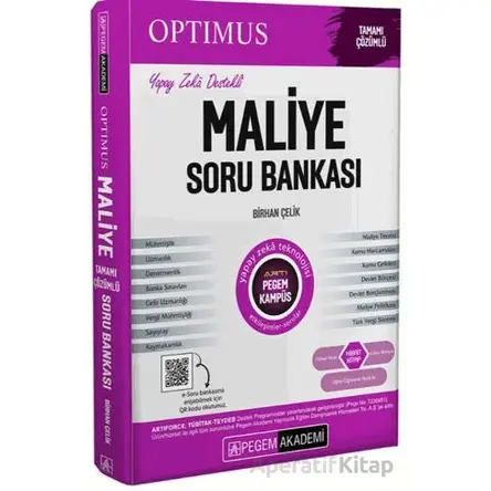 KPSS A Grubu Optimus Maliye Tamamı Çözümlü Soru Bankası - Birhan Çelik - Pegem Akademi Yayıncılık