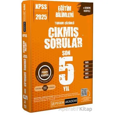 Pegem Tamamı Çözümlü Çıkmış Sorular Son 5 Sınav