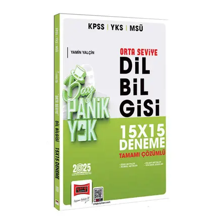 Yargı 2025 KPSS YKS MSÜ Çözümlü Panik Yok Orta Seviye Dil Bilgisi 15x15 Deneme