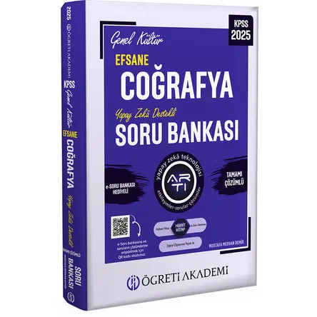 Pegem 2025 KPSS Efsane Coğrafya Çözümlü Soru Bankası