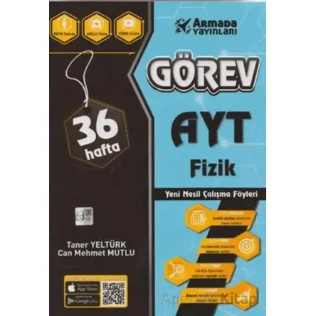 AYT Fizik 36 Hafta Yeni Nesil Çalışma Föyleri - Taner Yeltürk - Armada Yayınevi