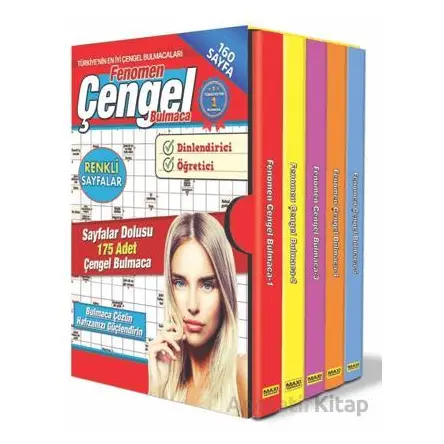 Fenomen Çengel Bulmaca Seti - 5 Kitap - Kolektif - Maxi Yayıncılık