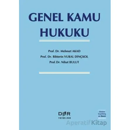 Genel Kamu Hukuku - Nihat Bulut - Der Yayınları
