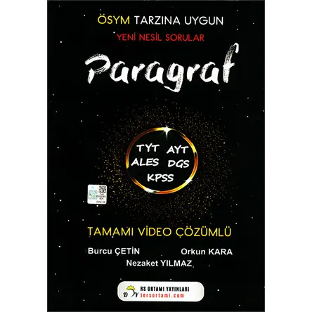 TYT AYT ALES DGS KPSS Paragraf Yeni Nesil Sorular Ders Ortamı Yayınları