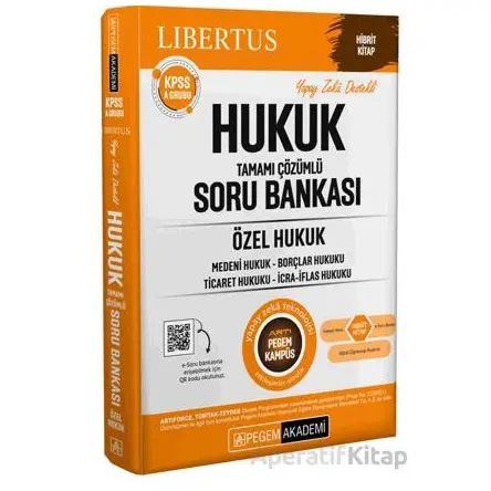 KPSS A Grubu Hukuk Soru Bankası-Özel Hukuk - Kolektif - Pegem Akademi Yayıncılık