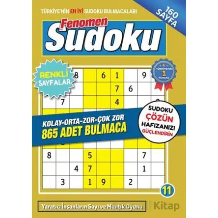 Fenomen Sudoku 11 - Bertan Kodamanoğlu - Maxi Yayıncılık