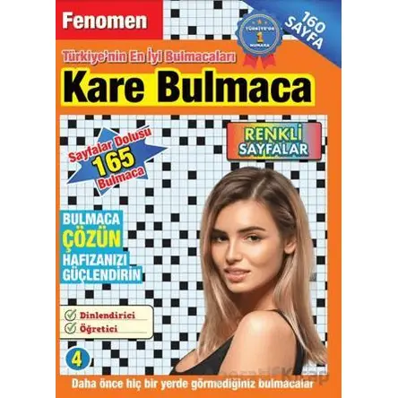 Fenomen Kare Bulmaca 4 - Bertan Kodamanoğlu - Maxi Yayıncılık