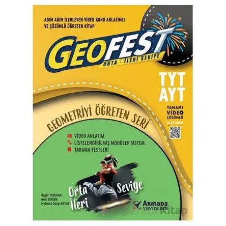 Armada YKS TYT AYT Geofest Orta İleri Seviye Soru Kitabı - Kolektif - Armada Yayınları