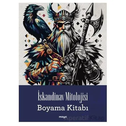 İskandinav Mitolojisi Boyama Kitabı - Tahir Malkoç - Maya Kitap
