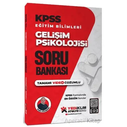 Yediiklim Yayınları KPSS Eğitim Bilimleri Gelişim Psikolojisi Tamamı Video Çözümlü Soru Bankası
