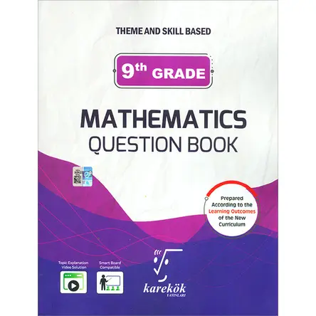 9th Grade Mathematics Question Book (Yeni Müfredat) Karekök Yayınları