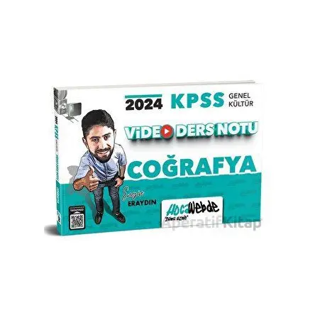 HocaWebde Yayınları 2025 KPSS GK Coğrafya Video Ders Notu