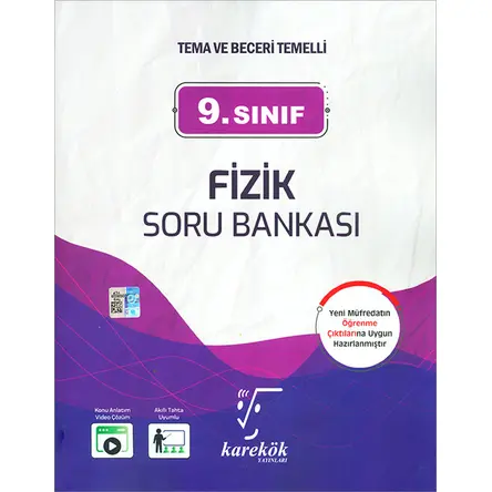 9.Sınıf Fizik Soru Bankası (Yeni Müfredat) Karekök Yayınları
