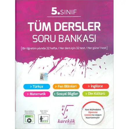 5.Sınıf Tüm Dersler Soru Bankası Karekök Yayınları