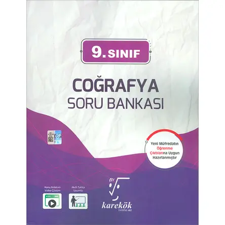 9.Sınıf Coğrafya Soru Bankası Karekök Yayınları