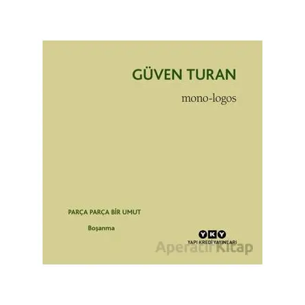 Mono - Logos - Güven Turan - Yapı Kredi Yayınları