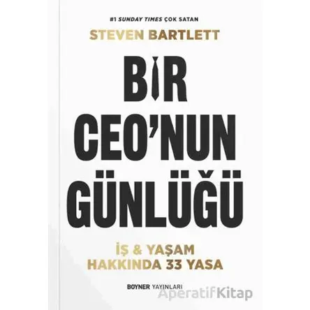Bir Ceo’nun Günlüğü - Steven Bartlett - Boyner Yayınları