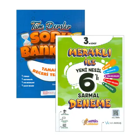 3.Sınıf 6lı Sarmal Deneme + Tüm Dersler Soru Bankası