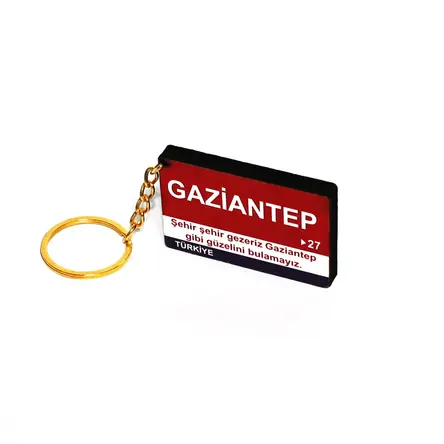 Gaziantep (27) Ahşap Anahtarlık