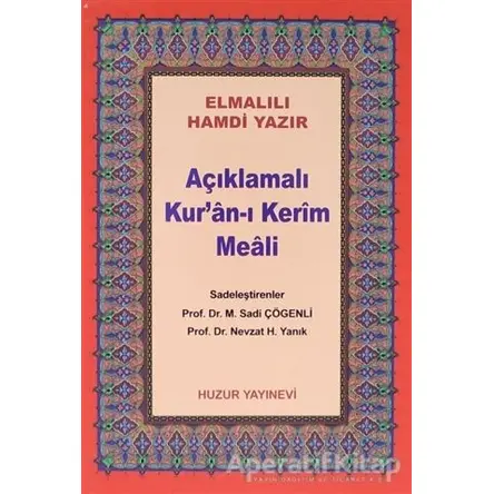 Açıklamalı Kur’an-ı Kerim Meali (Çanta Boy Metinsiz) (044)