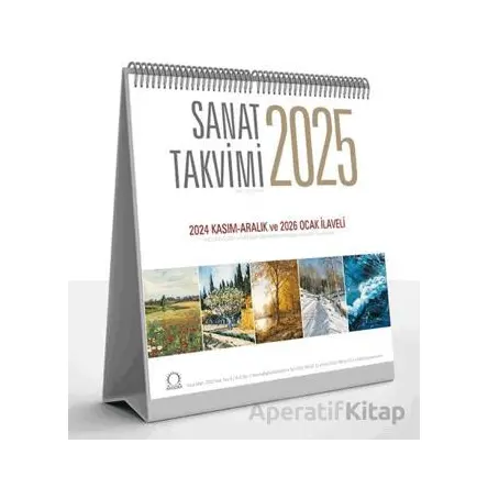 Sanat Takvimi 2025 Masa Takvimi - Kolektif - Angora Kitapları