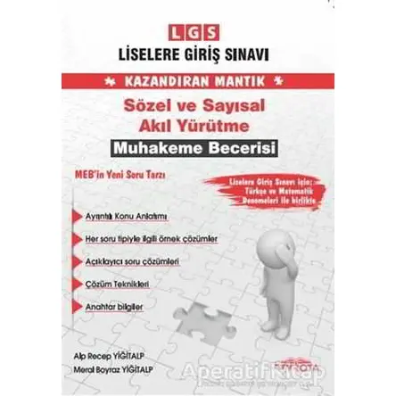 Rota 8.Sınıf LGS Sözel ve Sayısal Akıl Yürütme