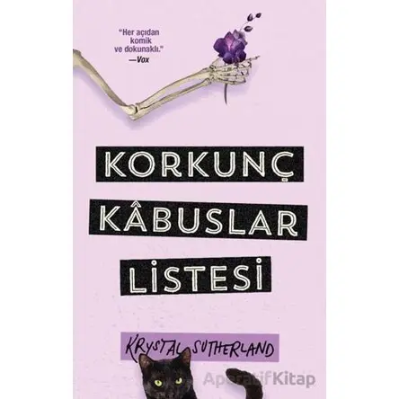 Korkunç Kabuslar Listesi - Krystal Sutherland - Martı Yayınları