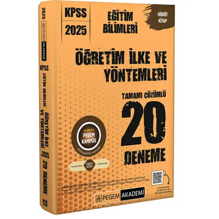 Pegem 2025 KPSS Öğretim İlke ve Yöntemleri Tamamı Çözümlü 20 Deneme