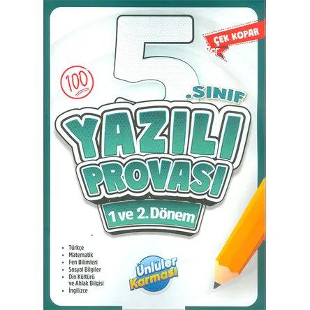 5.Sınıf Yazılı Provası 1. ve 2. Dönem Ünlüler Karması